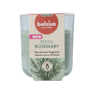 Bolsius Bougie parfumée 97/85 true scents romarin 1 pièce