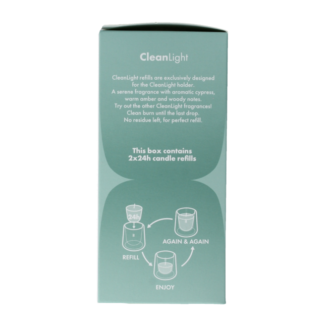 Clean light cypress & amber refill 2 pieces