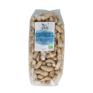 Nice & Nuts Roasted peanuts in shell organic 400 Gram