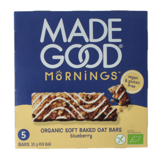 MadeGood Mornings barre myrtille bio 5 pièces