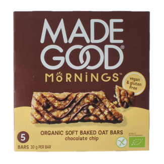 MadeGood Mornings bar choco chip bio 5 pièces