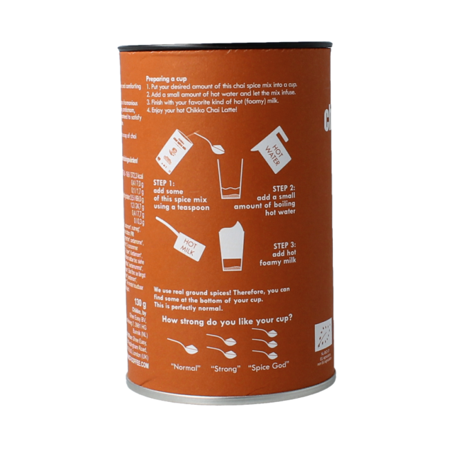 Chikko Organic Caffeine-Free Chai Latte 130g