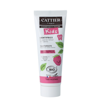 Cattier Cattier Pasta de dientes frambuesa 2-6 años 50 mililitros