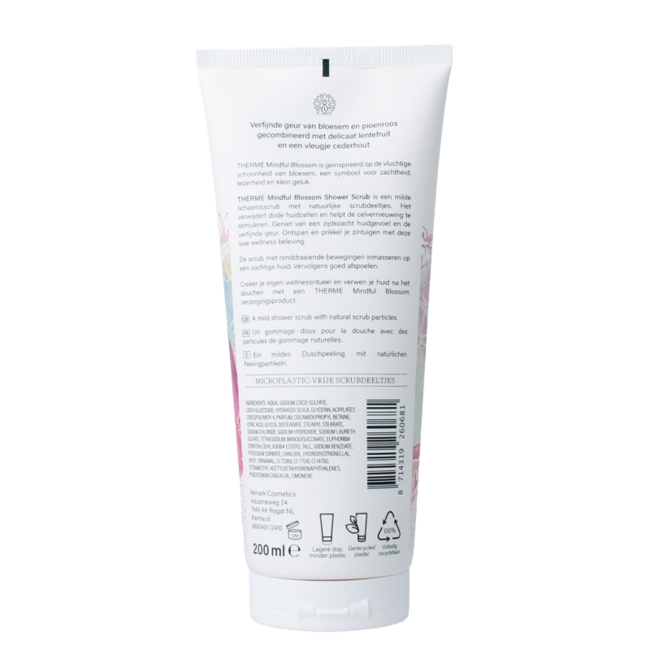 Mindful blossom shower scrub 200 Millilitre