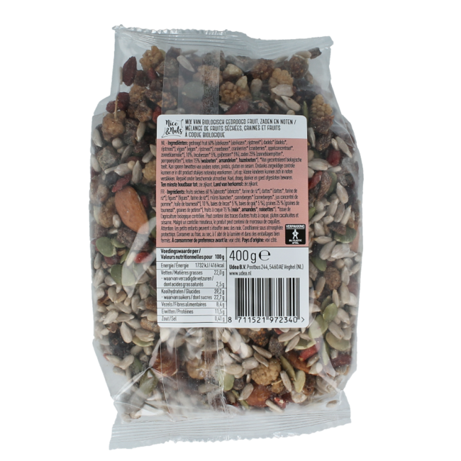 Nice & Nuts mezcla energética superalimentos bio 400 Gramos