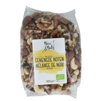 Nice & Nuts Nice & Nuts Gemengde noten bio 400 Gram