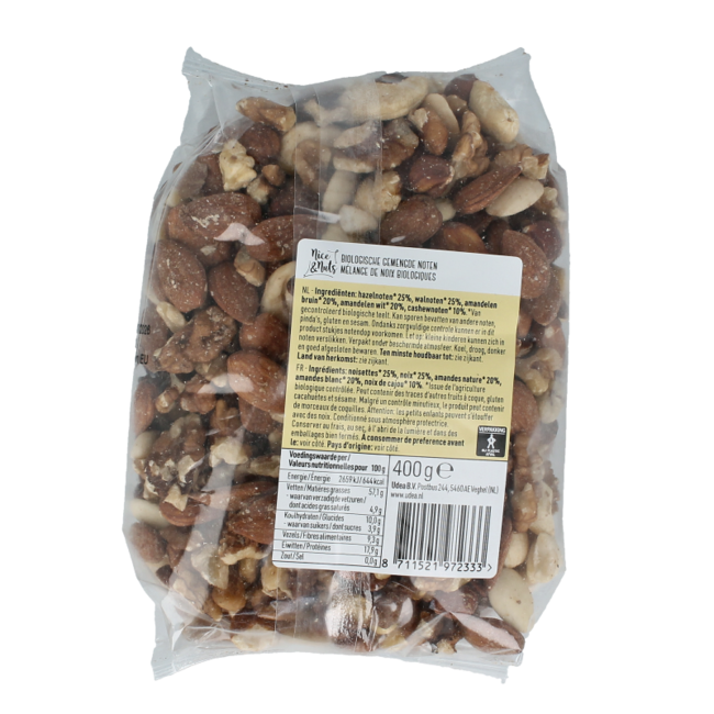 Nice & Nuts Gemischte Nüsse Bio 400 Gramm