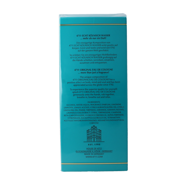 Eau de cologne bottle 400 Millilitres