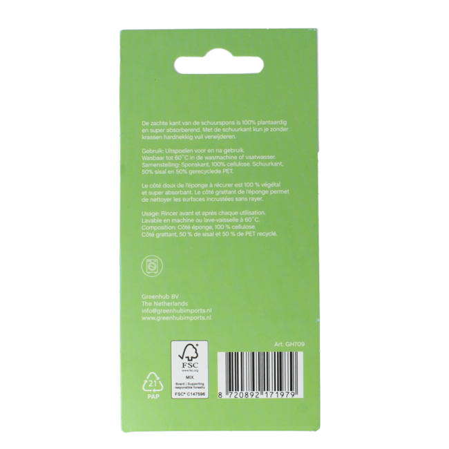 Spugne abrasive ecologiche antigraffio (2 pezzi)