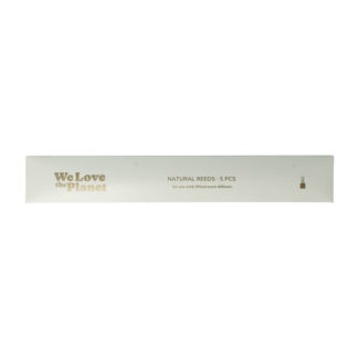 We Love The Planet Natürliche Schilf-Duftstäbchen für 100-ml-Diffusor 5 Stück