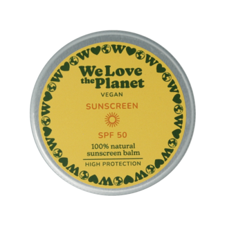 We Love The Planet Sonnencreme-Balsam vegan LSF50 35 Gramm
