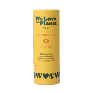 We Love The Planet Barra de protector solar vegana SPF50 40 gramos