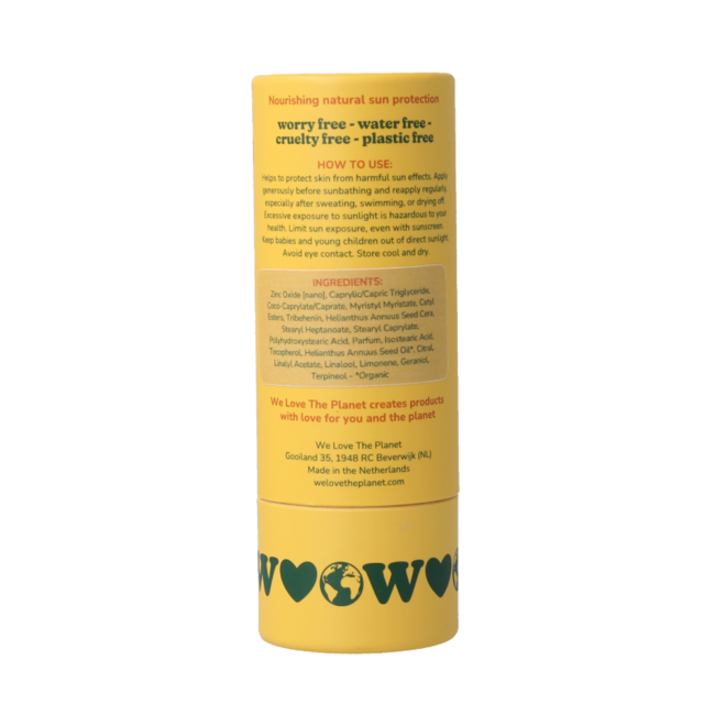 Barra de protector solar vegana SPF50 40 gramos