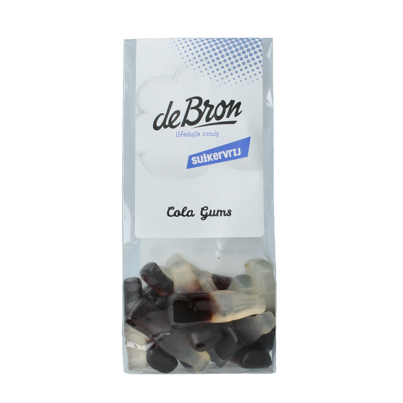 De Bron Cola gums suikervrij 90 Gram