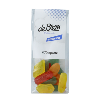 De Bron De Bron Sugar-free Winegums 90 Gram