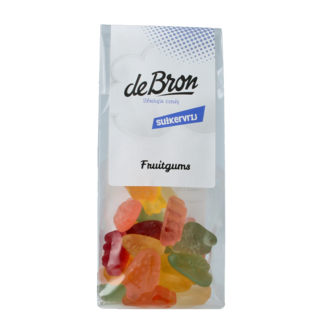 De Bron De Bron Sugar-free Fruit Gums 90 Gram