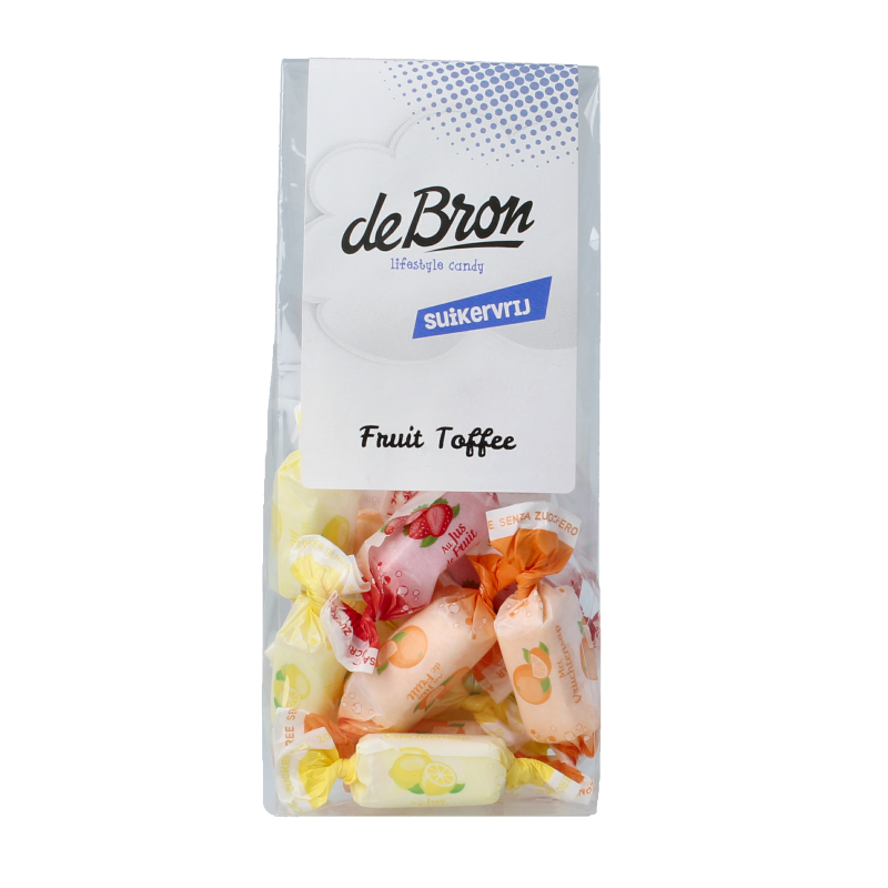 De Bron Fruit toffee suikervrij 70 Gram