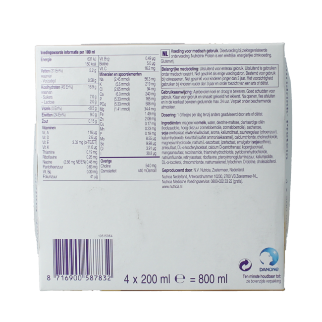 Nutridrink Protein moka 200 ml 4 unidades