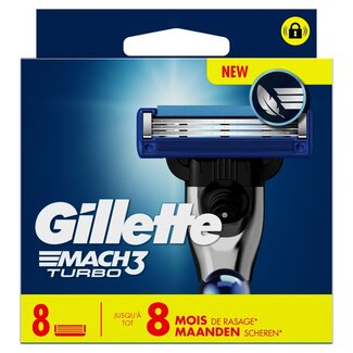 Gillette Gillette Mach3 Turbo Klingen, 8 Stück