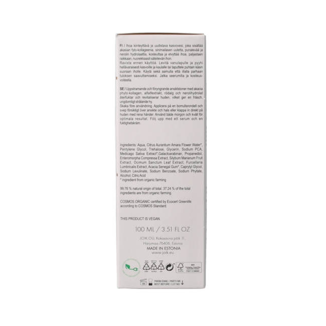 Joik Organics Re-boost tónico facial de colágeno rejuvenecedor 100 mililitros