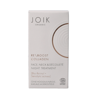 Joik Organics Trattamento Notte Rigenerante al Collagene Re-boost Viso e Collo 50 Millilitri