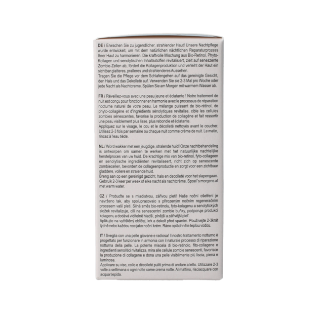 Trattamento Notte Rigenerante al Collagene Re-boost Viso e Collo 50 Millilitri