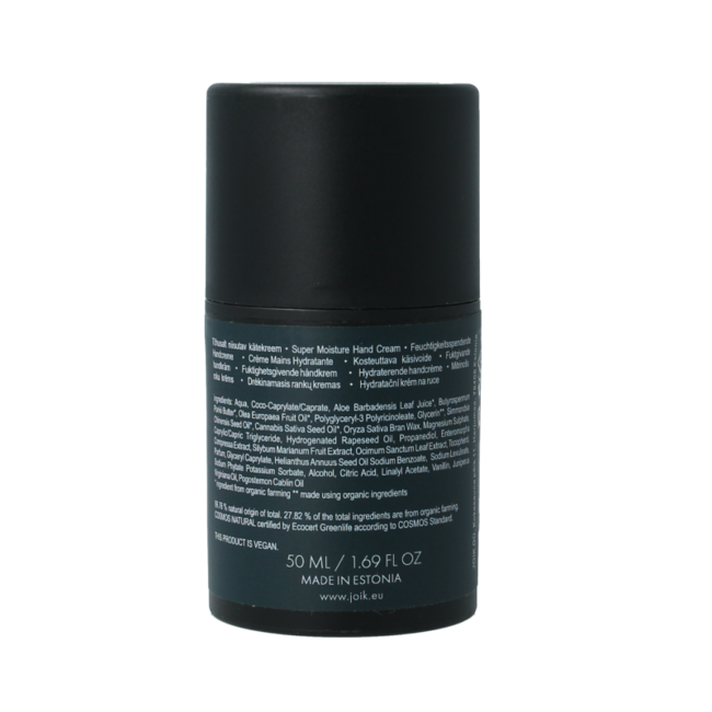 Joik Organics Men crema de manos súper hidratante 50 mililitros