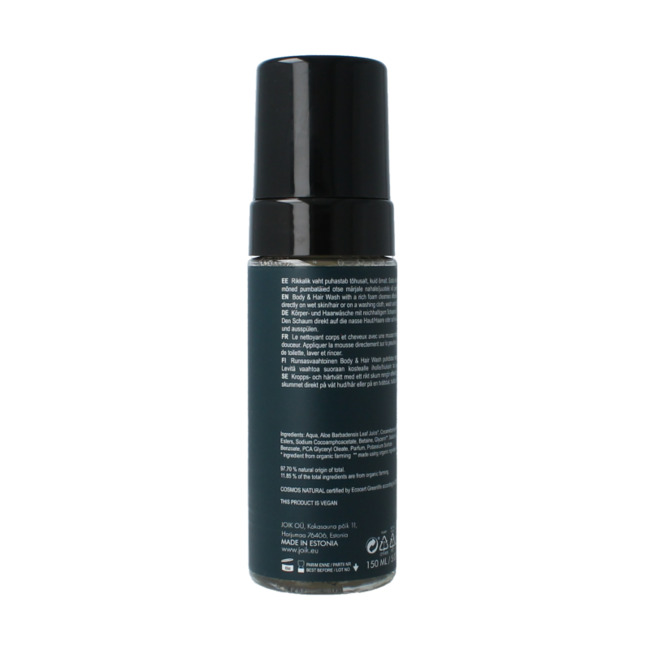 Joik Organics Men body & hair wash 150 Millilitres