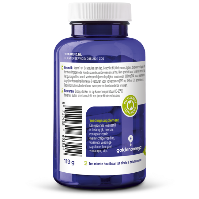 Olio di Pesce Vitakruid 1800 TG Mamma Trigliceridi con D3 90 Softgel