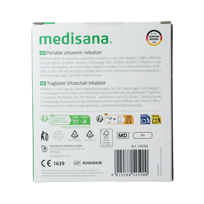 Medisana IN 515 Inhalador ultrasónico 1 unidad