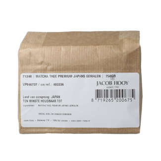 Jacob Hooy Jacob Hooy Matcha thé japonais moulu 250 g