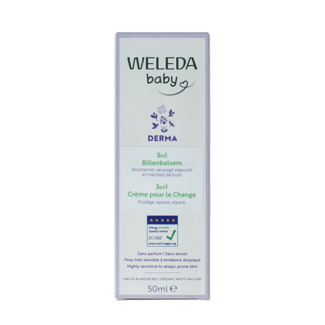 Weleda Baby derma 3 in 1 balsamo per il cambio bio 50 Millilitri