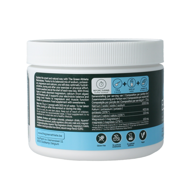 The Green Athlete Electrolytes Mango 320 Gramm