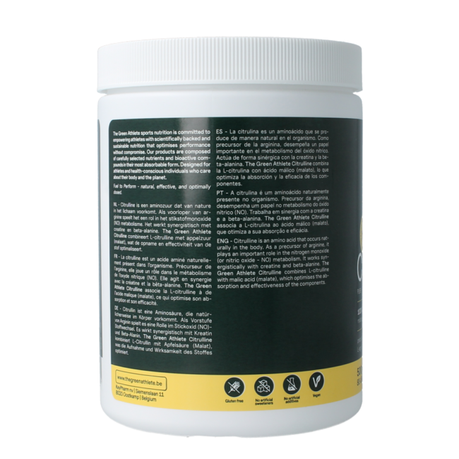 The Green Athlete L-Citrulline malate 500 gramos