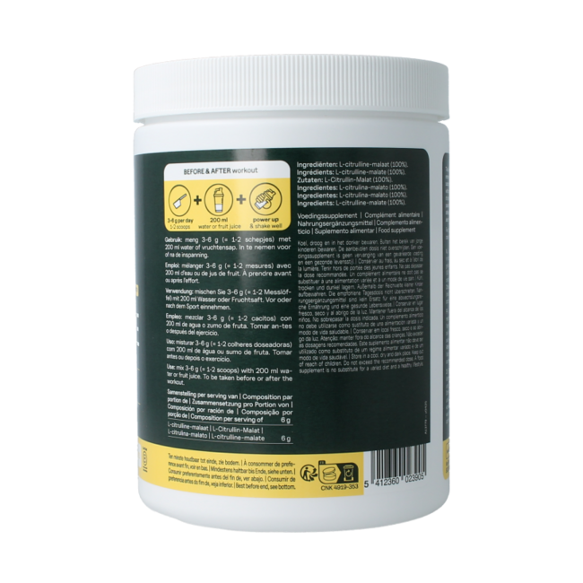 The Green Athlete L-Citrulline malate 500 gramos