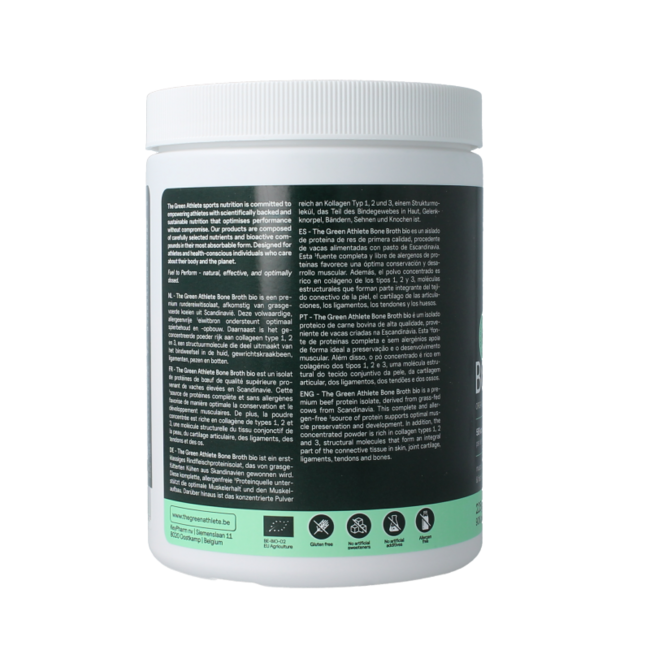 The Green Athlete Beef bone broth bio 225 Gramos