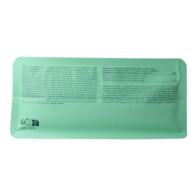 The Green Athlete Whey Protein Isolat geschmacksneutral 750 Gramm