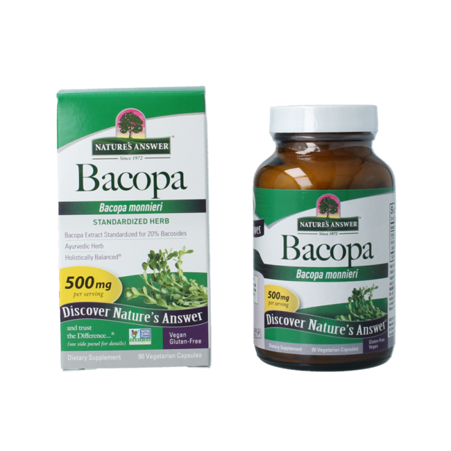 Natures Answer Bacopa 500mg 90 Capsules