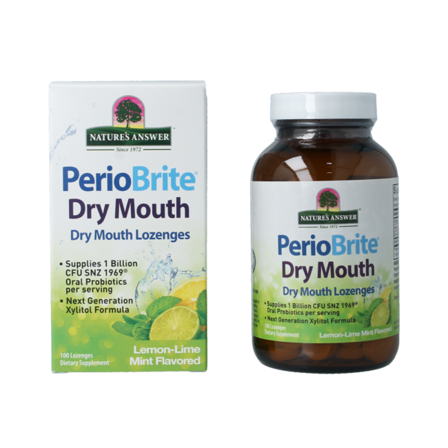 Nature's Answer PerioBrite Dry Mouth Lozenges 100 Lozenges