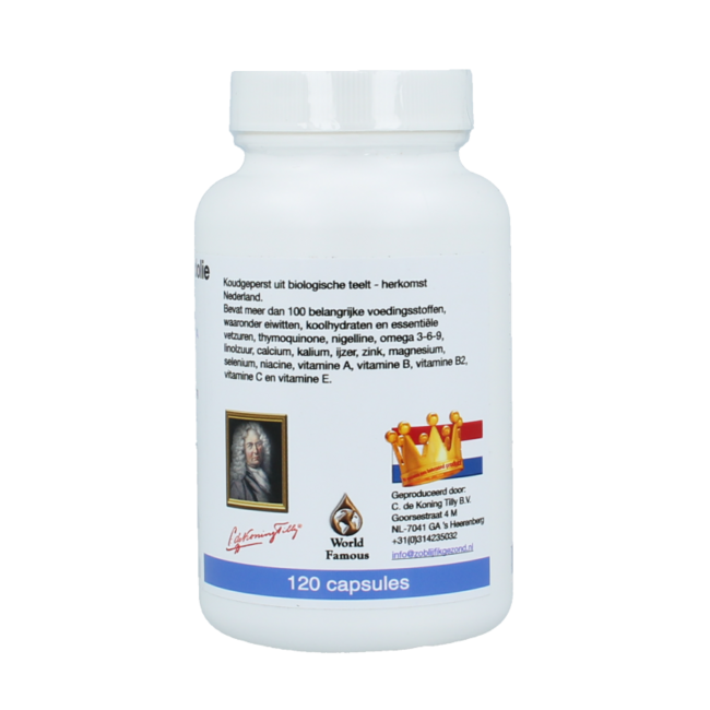 De Koning Tilly Zwarte komijnzaad 120 Capsules