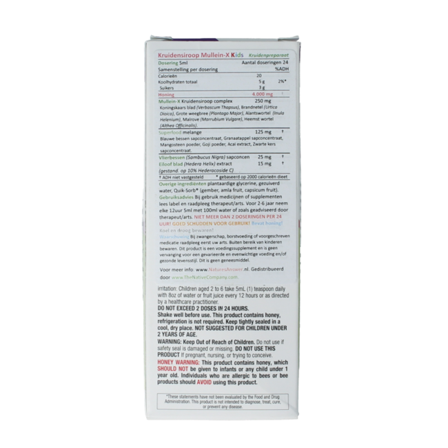 Kruidendrank kids mullein x 120 Milliliter