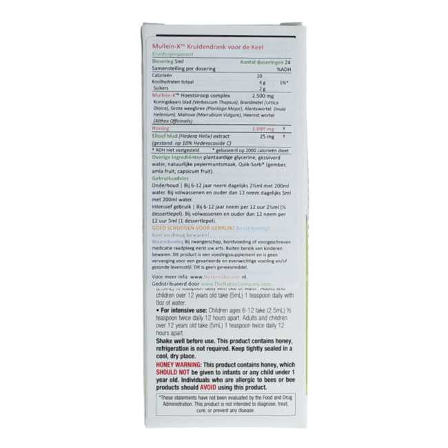 Kruidendrank mullein x 120 Milliliter