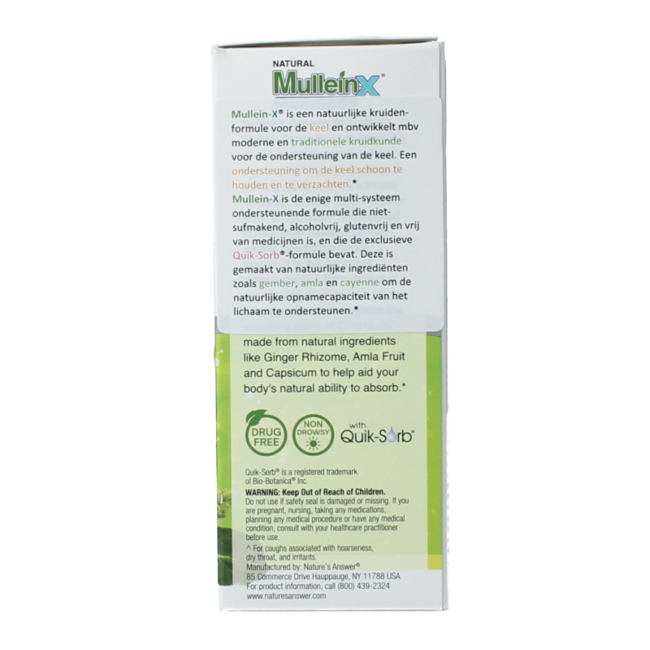 Boisson aux herbes mullein x 120 Millilitres