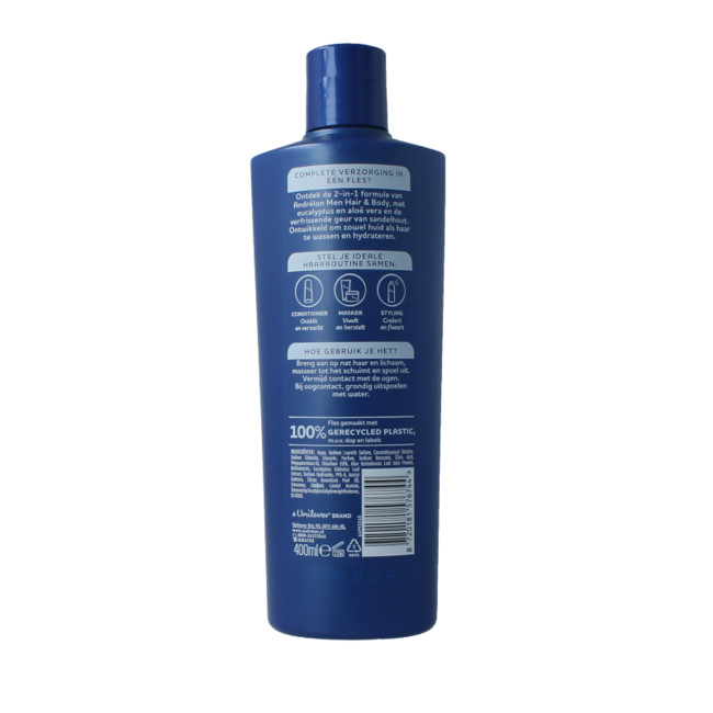 Shampoo men hair & body 400 Millilitres