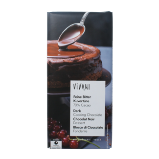 Vivani Couverture dark melting chocolate organic 150 Gram