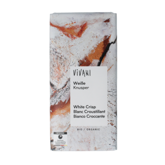 Vivani White chocolate with rice crispies organic 80 Gram