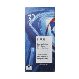 Vivani Lait supérieur 37 % bio 80 grammes