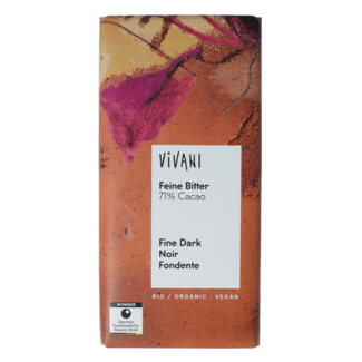 Vivani Dunkle Bio-Schokolade 71%, 80 Gramm