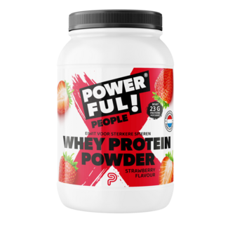 Powerful People Powerful People Whey protein powder strawberry 400 Gram
