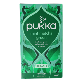 Pukka Mint matcha green tea bio 20 Zakjes